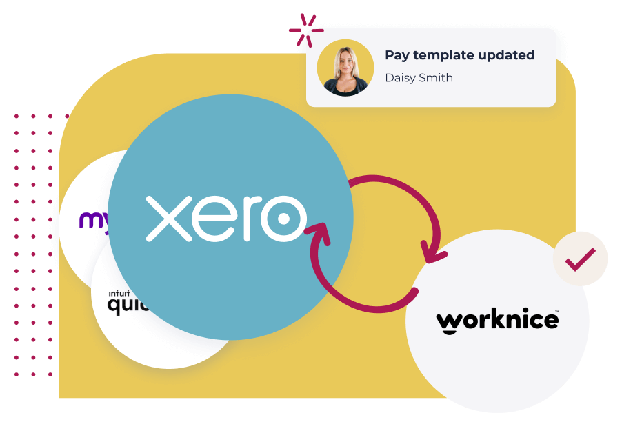 integrate with payroll to achieve continue data syncing - available for XERO out of the box