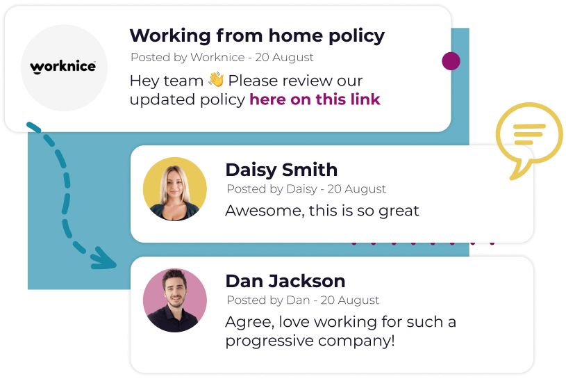 Announce important updates to HR policies and documents