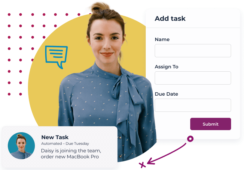 Automate onboarding tasks
