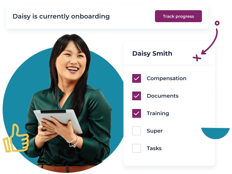 Track progress of all new starters onboarding