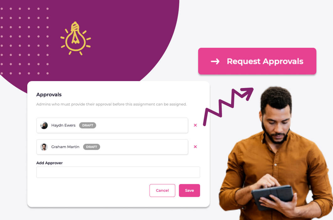 Keep on top of compliance with document approvals