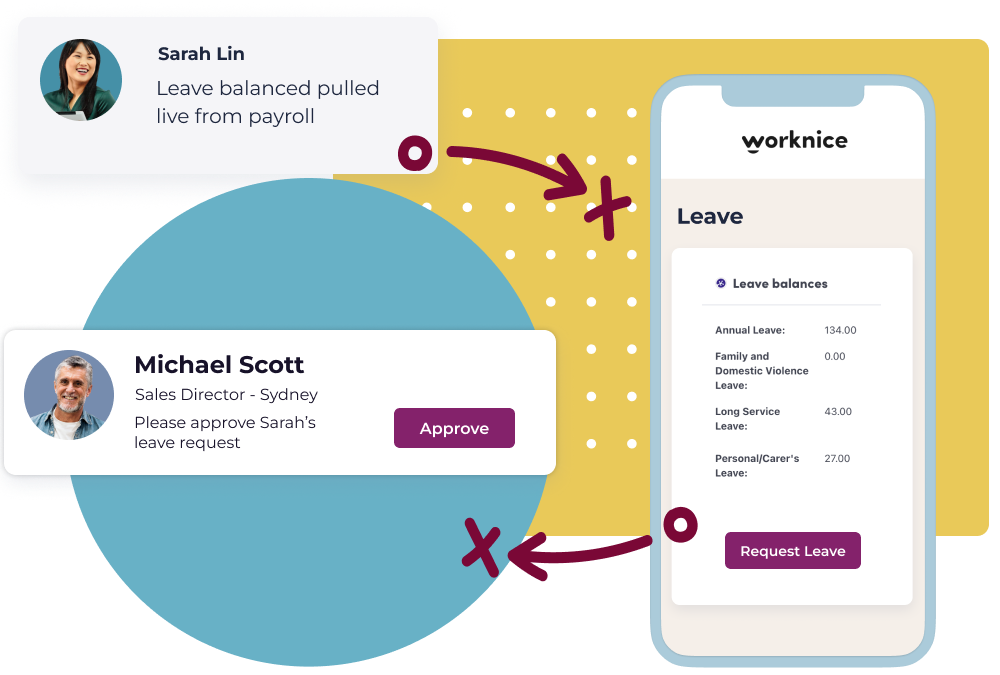 employee leave balances show in hr software